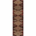 Mayberry Rug 2 ft. 3 in. x 7 ft. 7 in. American Destination Broken Bow Area Rug, Red AD8989 2X8